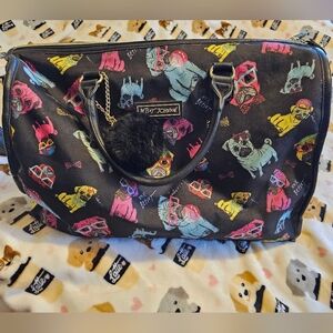 Betsey Johnson Multicolor Pug Tote